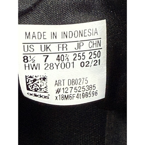 Adidas Womens Size 8.5 Cloudfoam QT Racer Sneakers Black Lace Up Low Top DB0275 - Picture 8 of 8